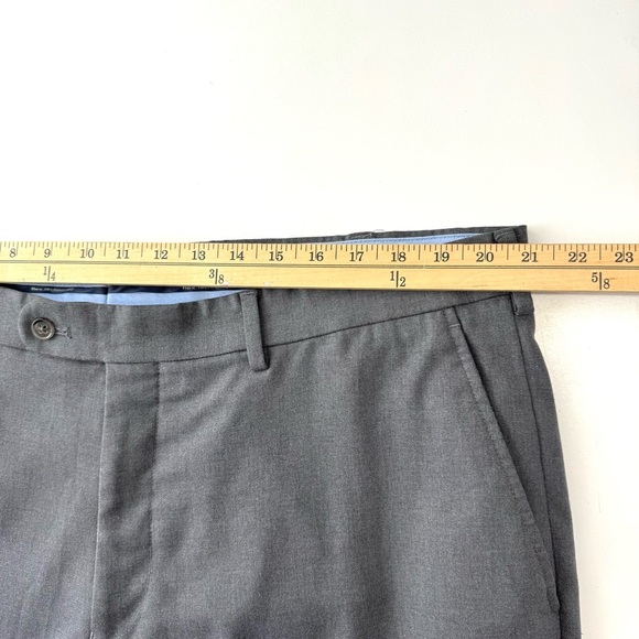 Jack Victor JV Reflex Flex Stretch Grey Crew Pants Flat Front Slacks Men's 42x29 - Picture 8 of 12